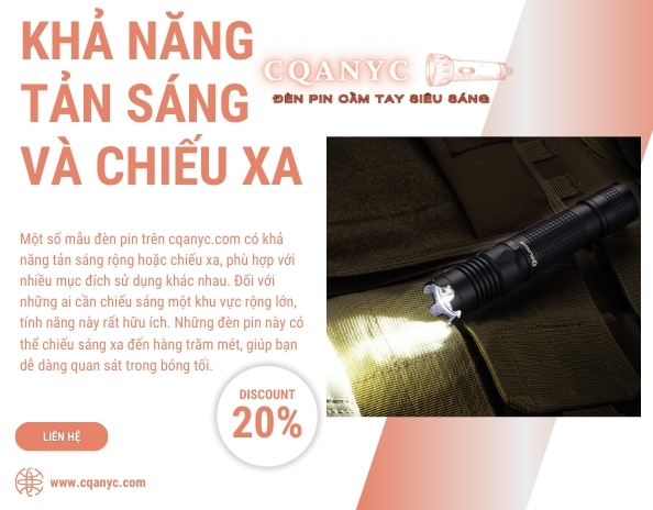 Đối Tác & Hợp Tác ĐÈN PIN CẦM TAY SIÊU SÁNG CQANYC